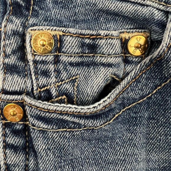 True Religion Reagan High Rise Flare Jeans Size 25 - Picture 5 of 11